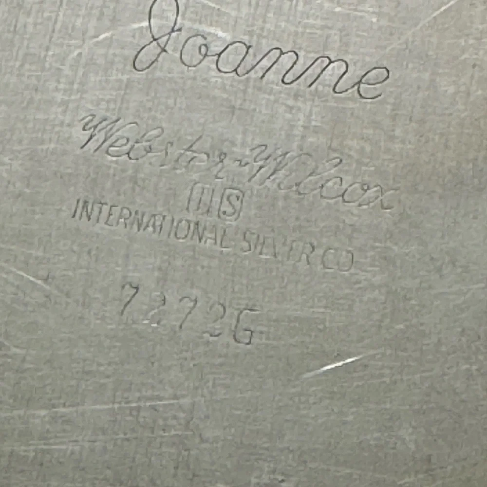 Vintage antique Joanne Silverplate Hollowware webster wilcox tray plate serving